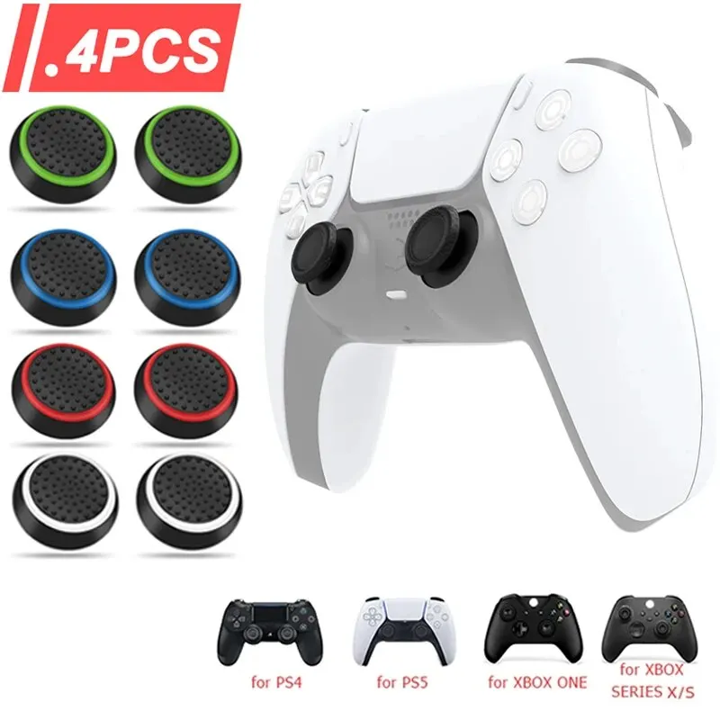 Gaming Console For Pc - 4PCS Silicone Analog ThumbStick Grip Caps