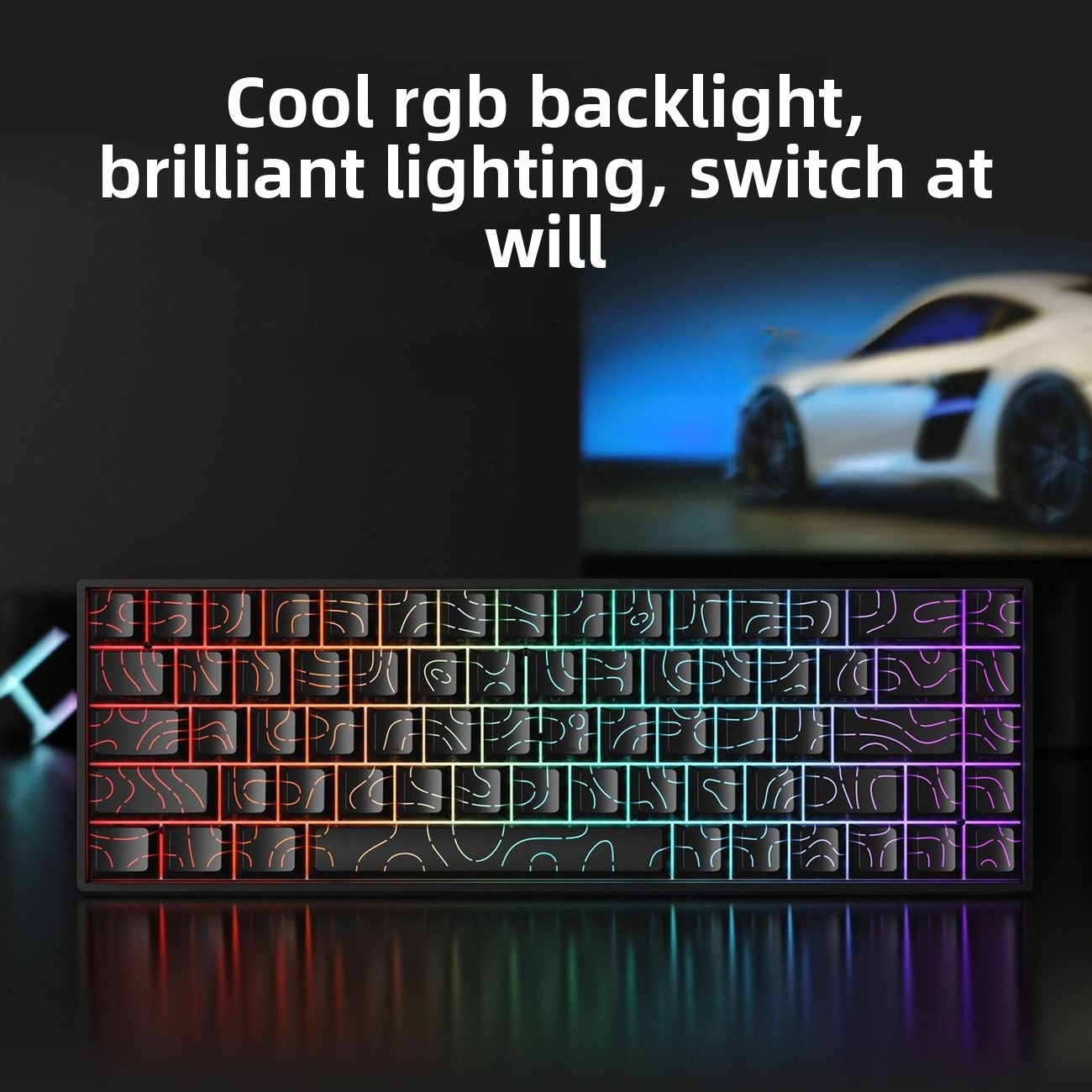 Teclado 60% Wireless Bluetooth - Gaming Console Ipad review and price