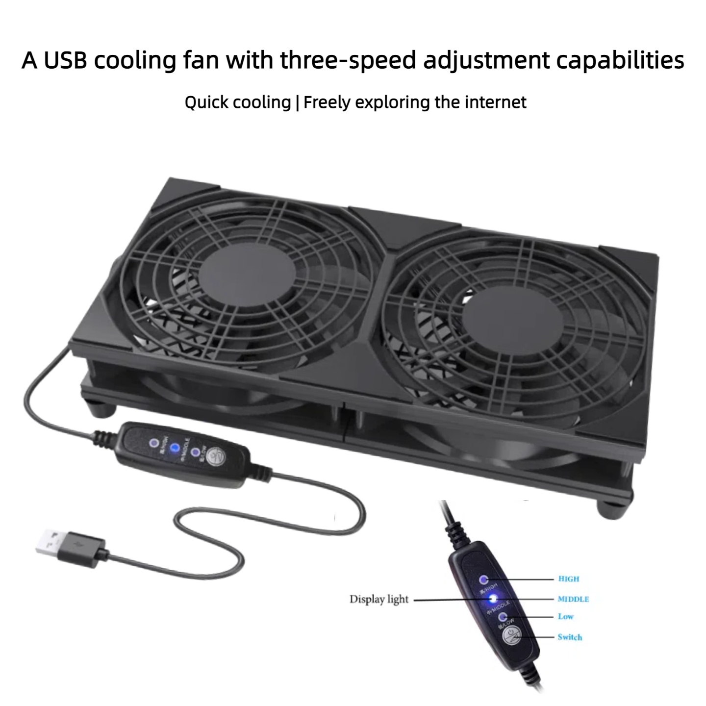 Dual USB Cooling Fan with 3-Sp - Gaming Console For Pc review and price