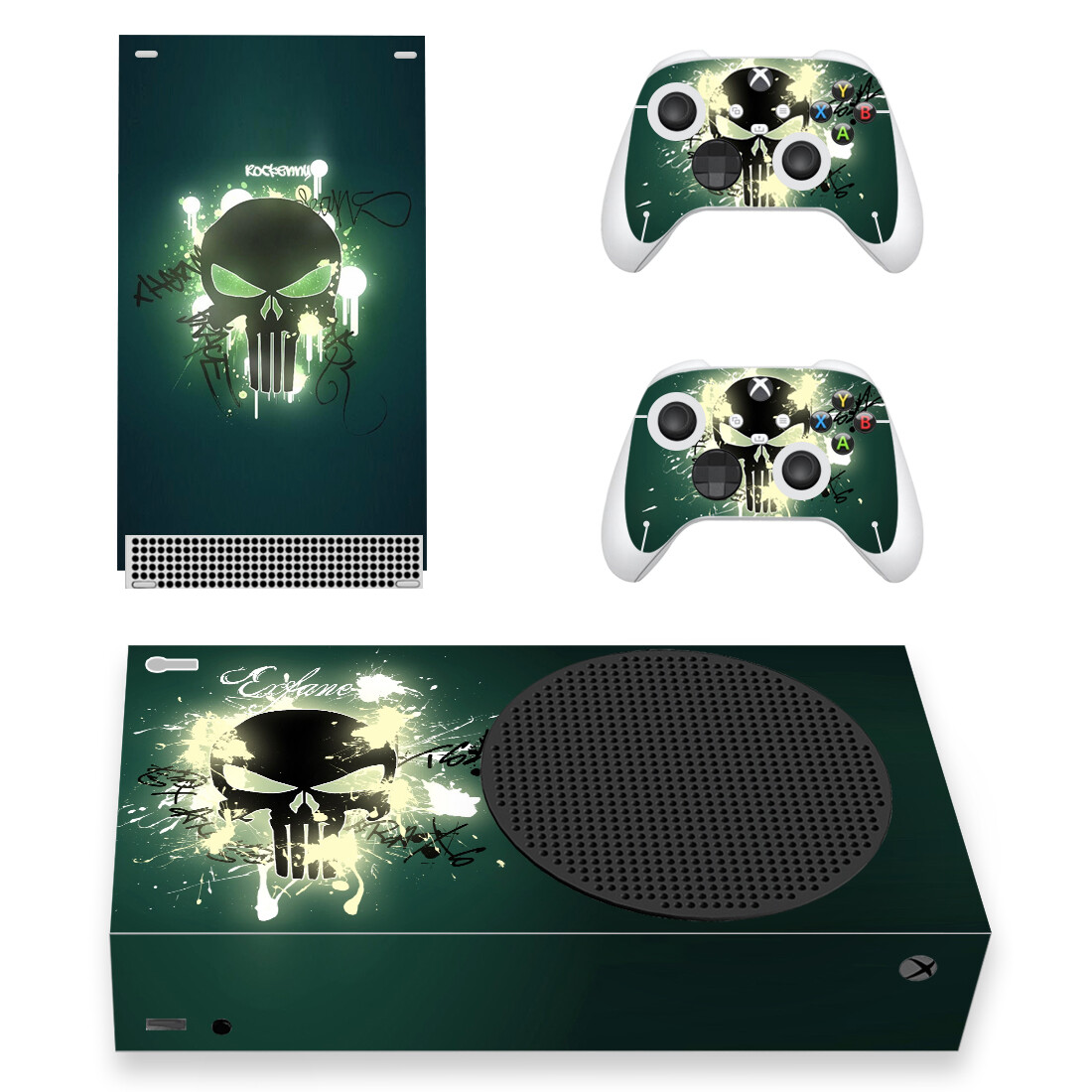 Skull Design Skin Sticker Deca - Microsoft Console Xbox Series S review and price