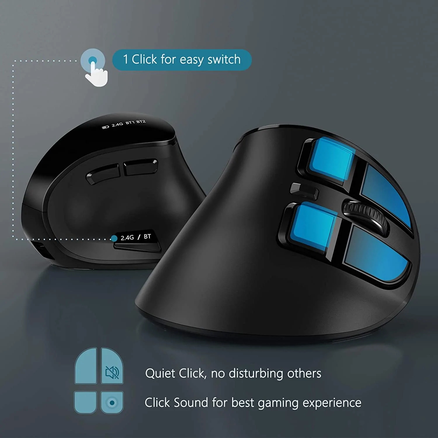 Seenda Vertical Wireless Mouse - Gaming Console Ipad review and price