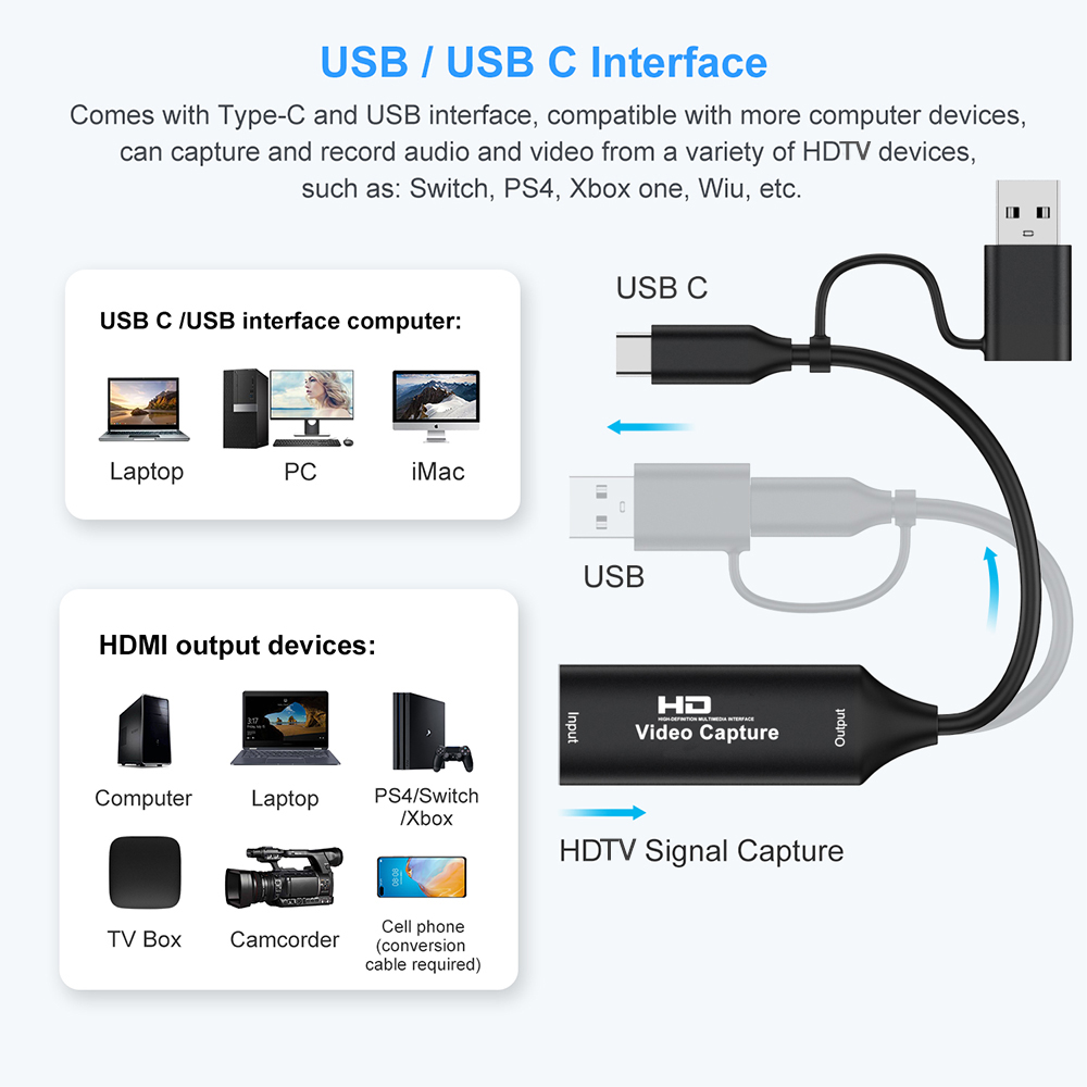 4K HDMI-compatible USB Video C - Gaming Console For Pc review and price